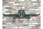 Green Aeroplane Clock