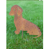 Sitting Rusty Dog Stake