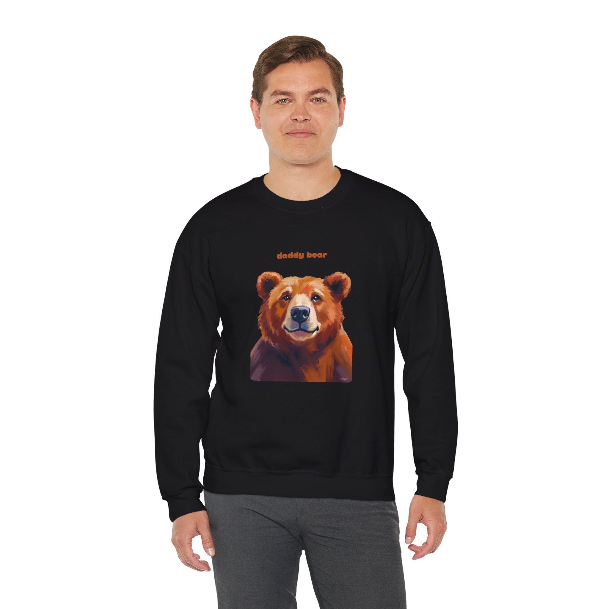 Daddy Bear Crewneck Sweatshirt Black