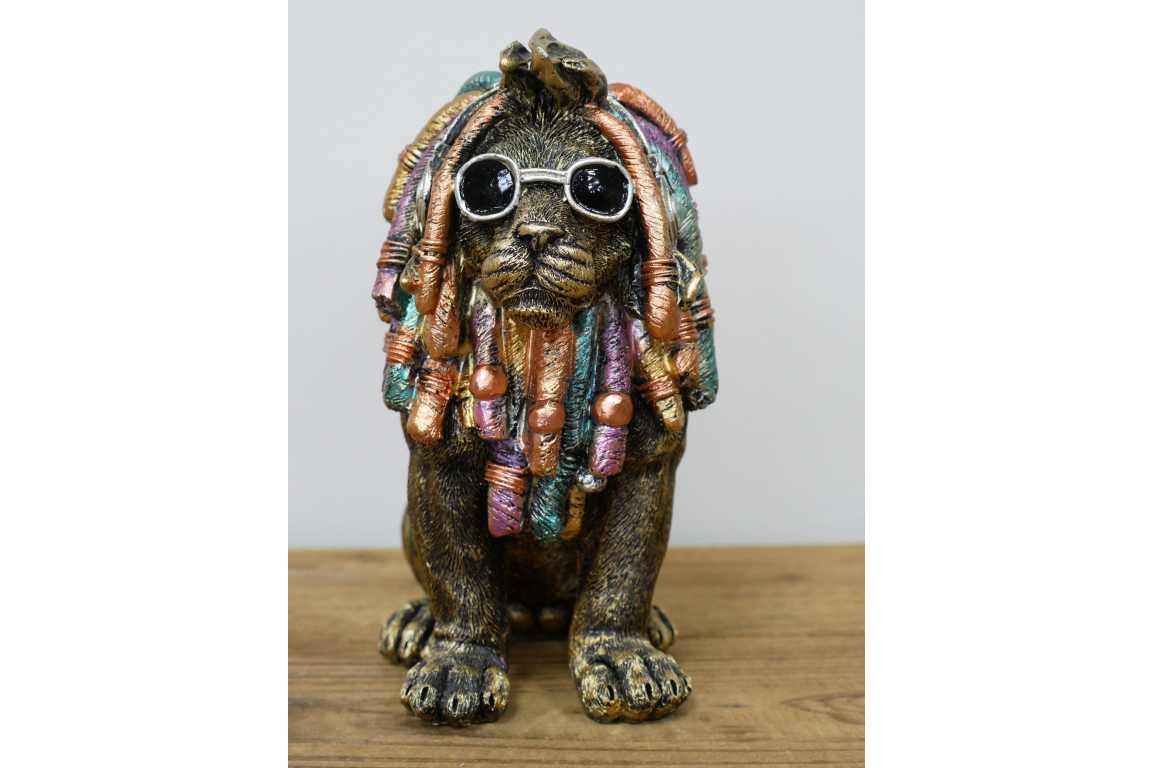 Dreadlocks Lion - Gold