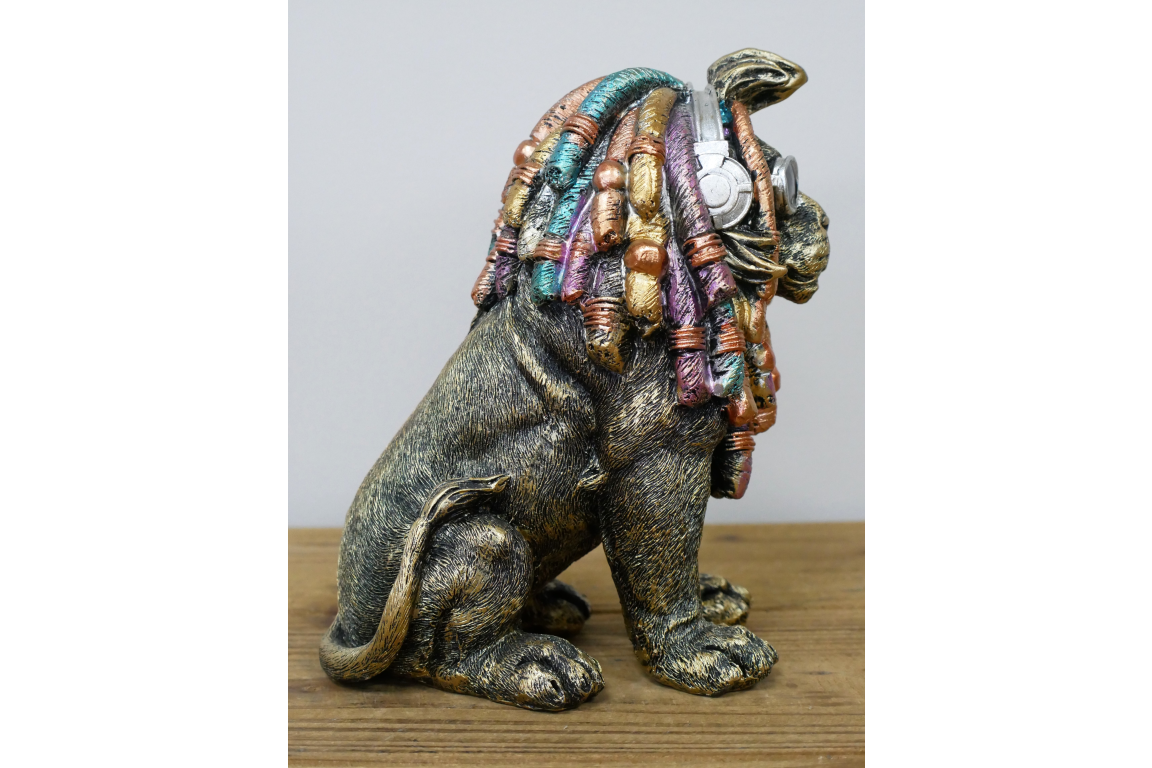 Dreadlocks Lion - Gold