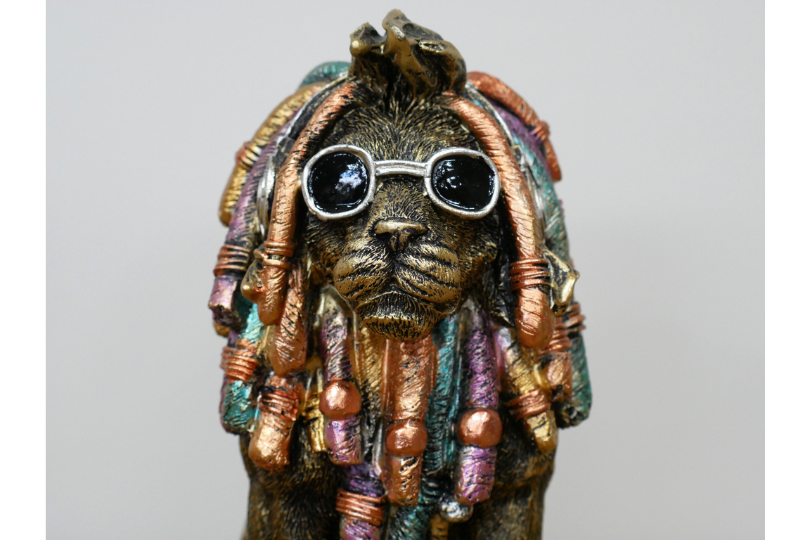 Dreadlocks Lion - Gold