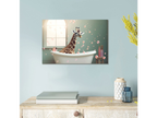 Bath time Giraffe Wall Art