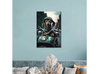Motorbike Dachshund Wall Art