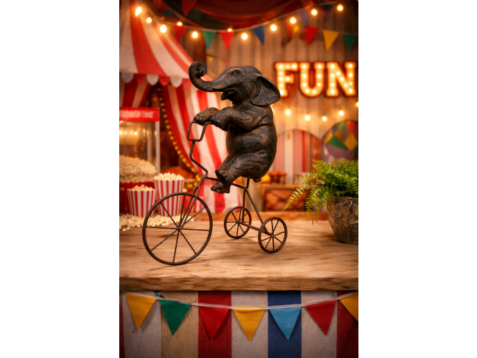Elephant On Tricycle