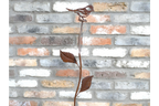 Rusty Bird Stake Rain Catcher