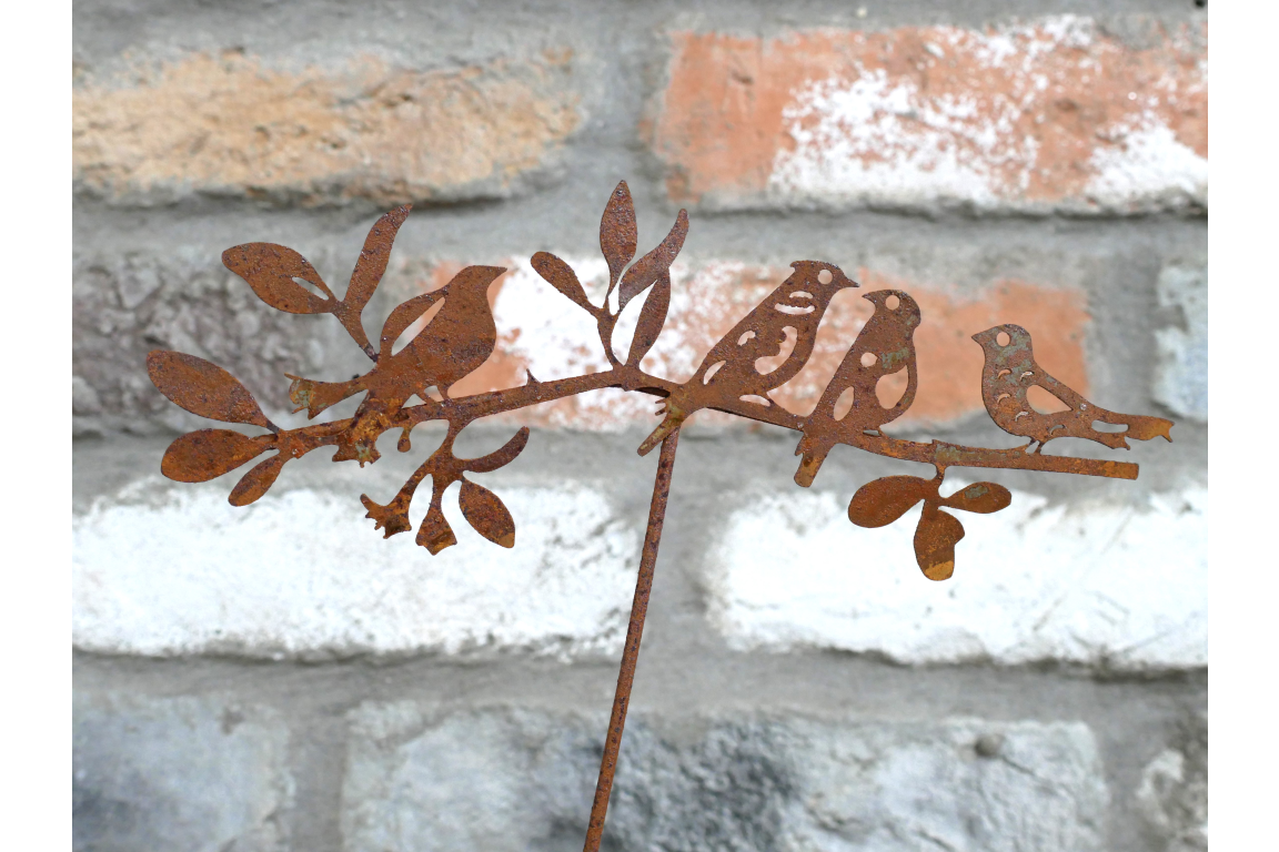 Rusty Bird Stake
