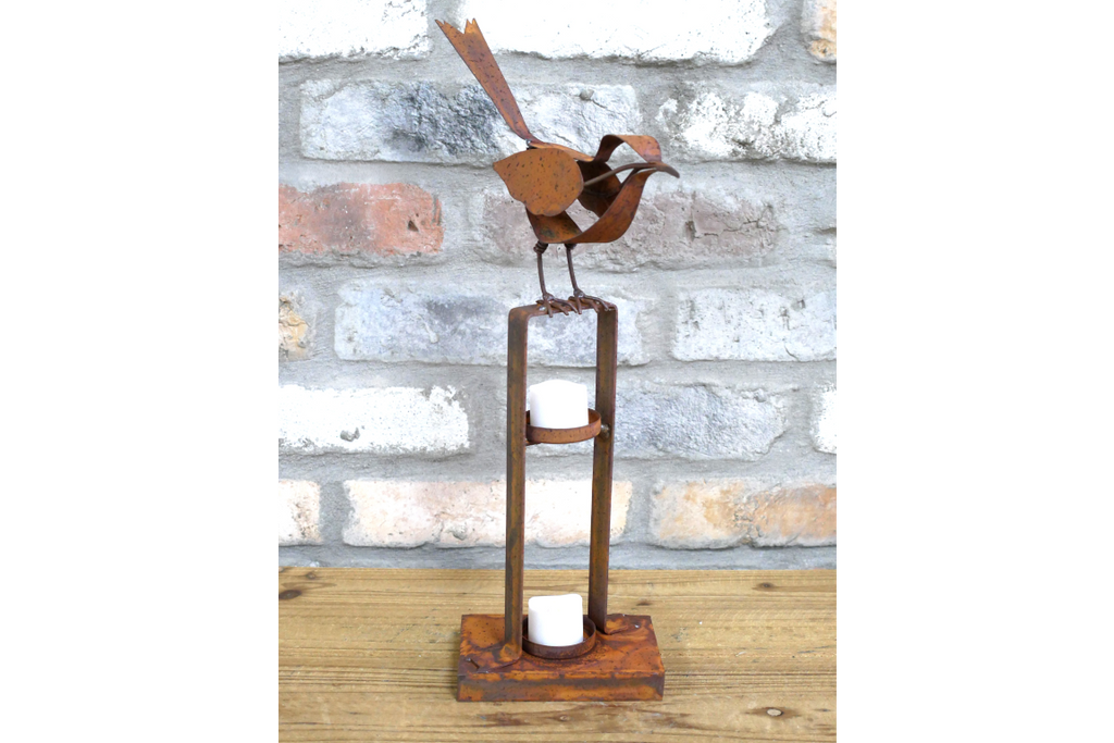 Rusty Bird Tealight Holder