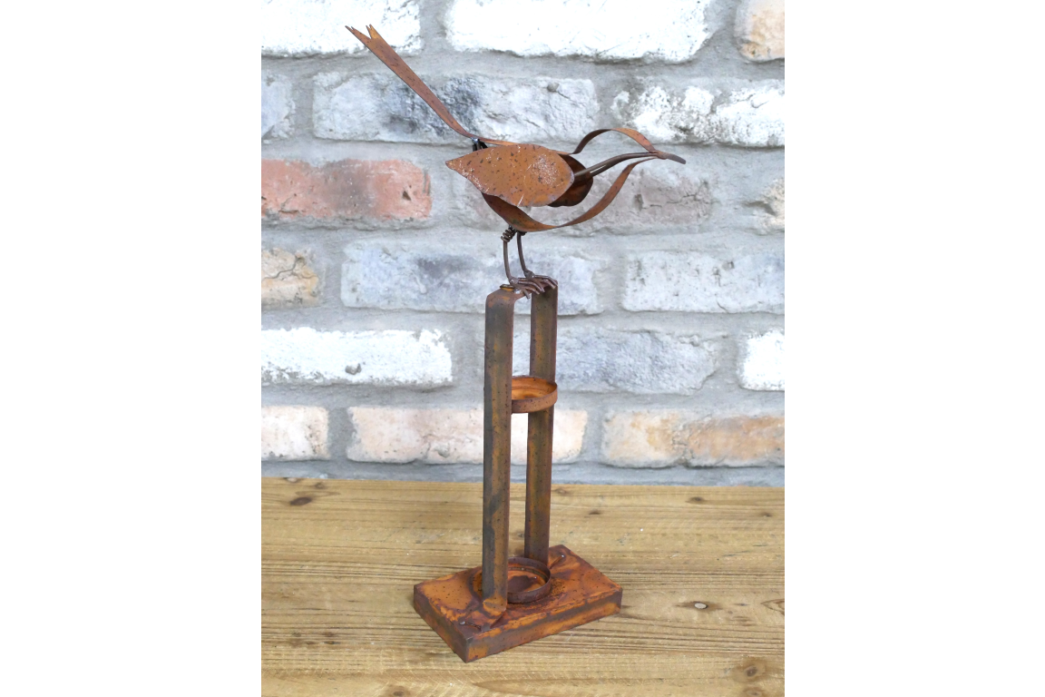 Rusty Bird Tealight Holder
