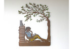Girl Reading Wall Decoration
