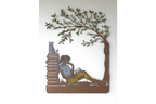 Girl Reading Wall Decoration