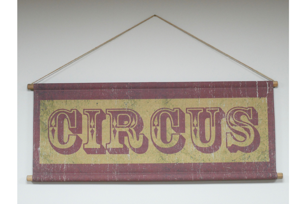 Canvas Wall Art - Circus Sign