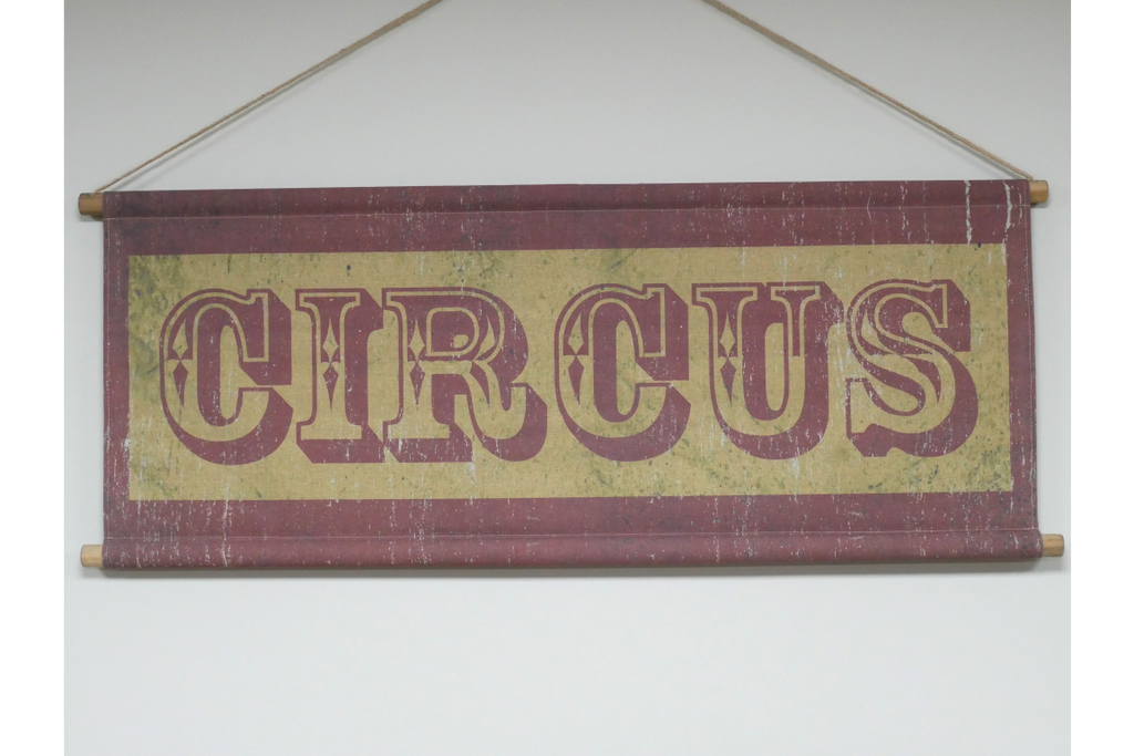 Canvas Wall Art - Circus Sign