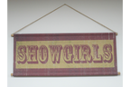Canvas Wall Art - Showgirls Sign