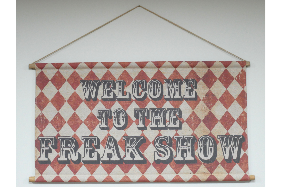 Canvas Wall Art - Freak Show Sign