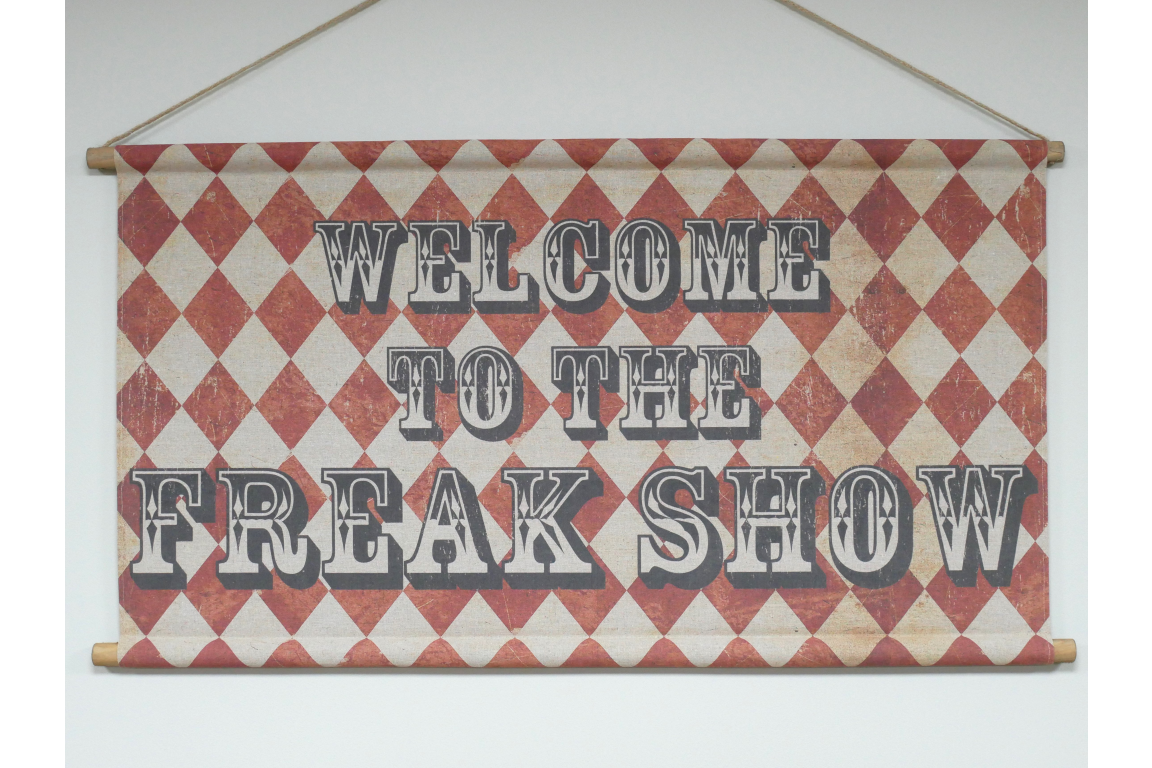 Canvas Wall Art - Freak Show Sign
