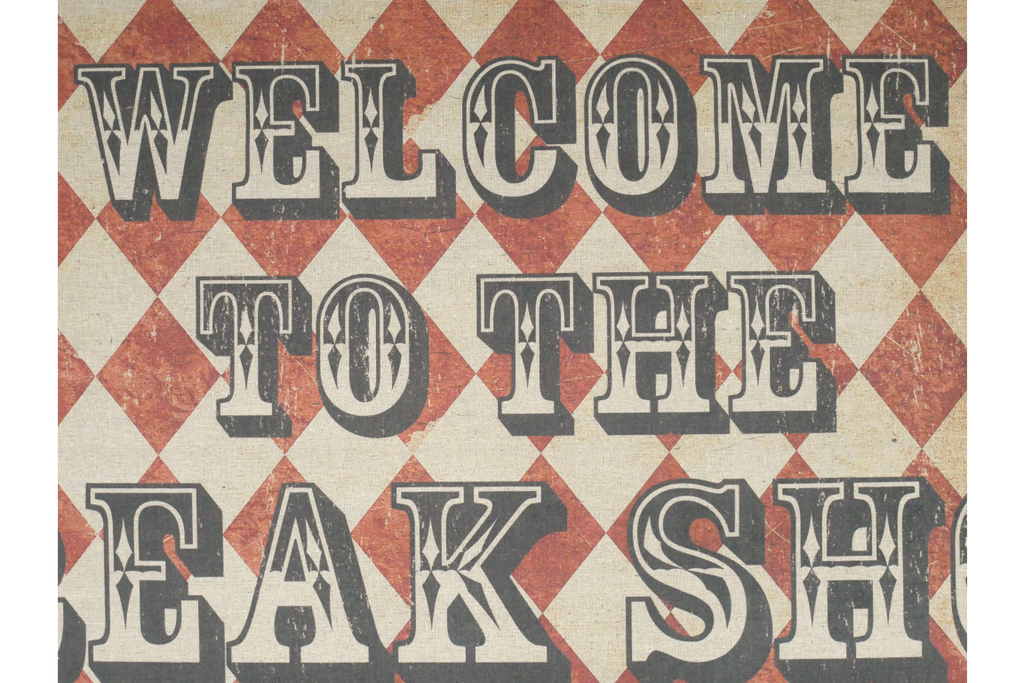 Canvas Wall Art - Freak Show Sign