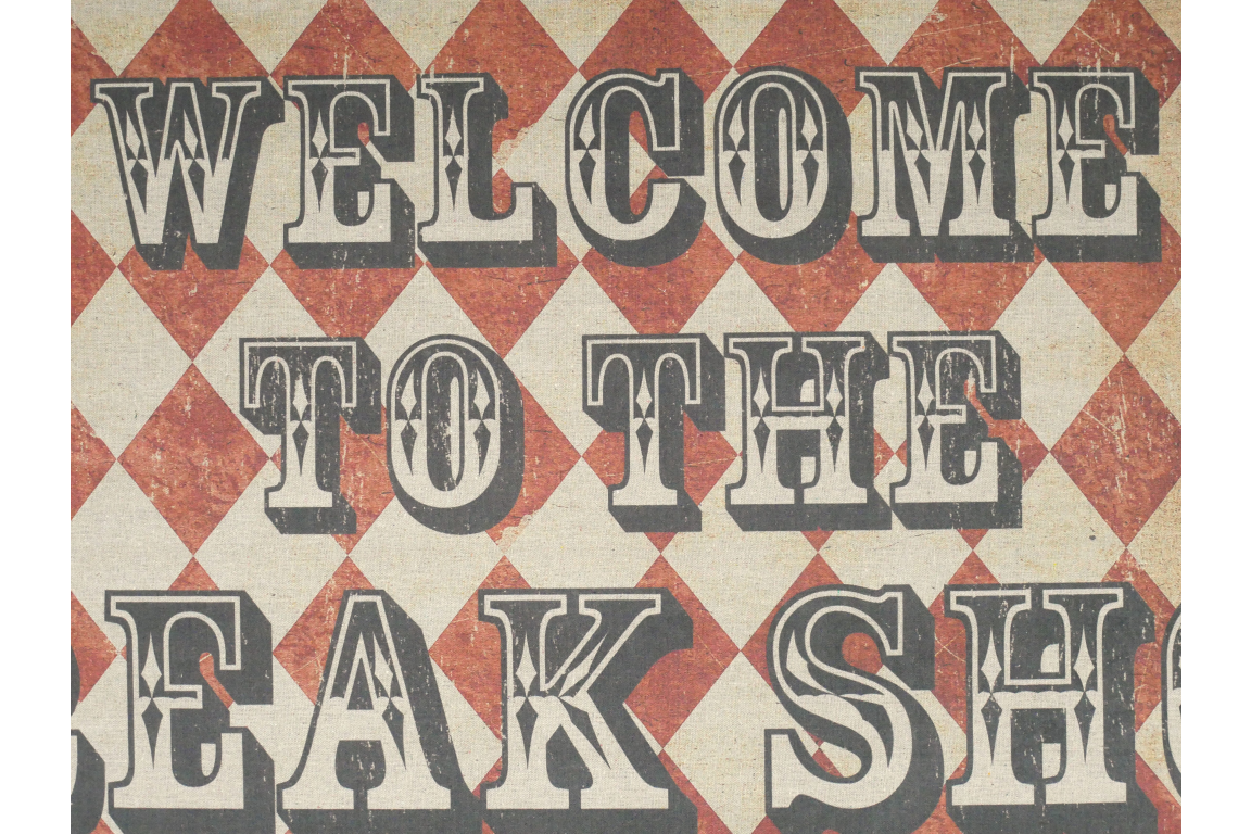 Canvas Wall Art - Freak Show Sign