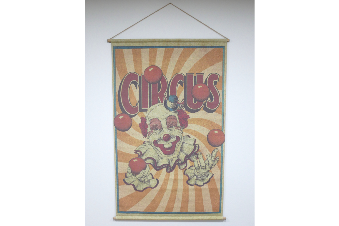 Canvas Wall Art - Juggling Clown (L)