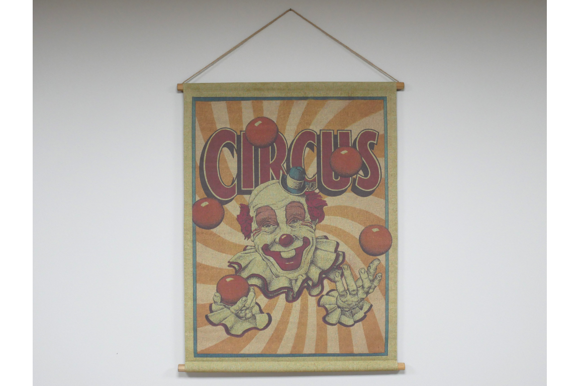 Canvas Wall Art - Juggling Clown (S)