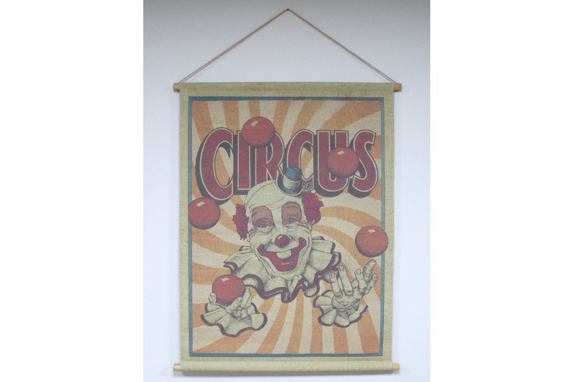 Canvas Wall Art - Juggling Clown (S)