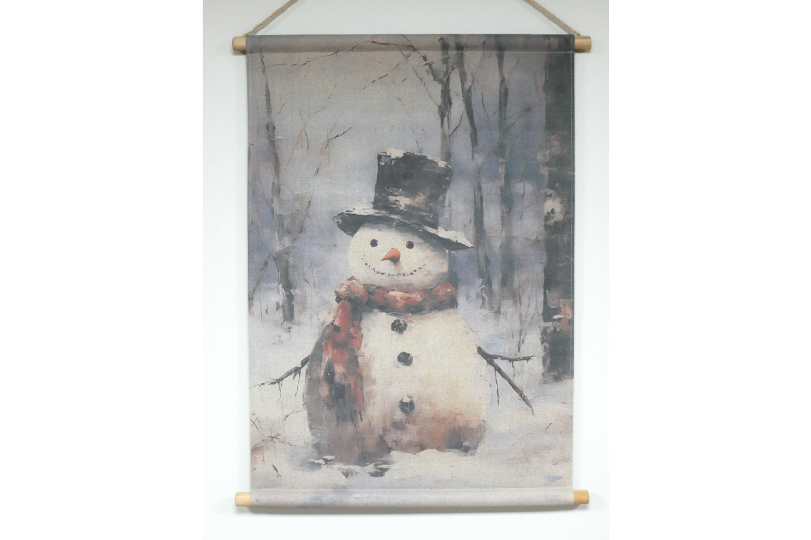 Canvas Wall Art - Snowman