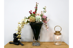 Tall Green Glass Vase