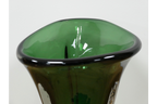 Tall Green Glass Vase