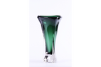 Tall Green Glass Vase