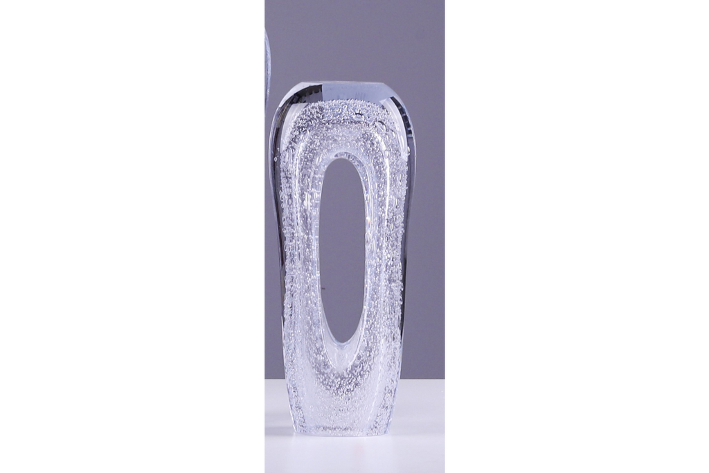 Clear Glass Bubble Vase