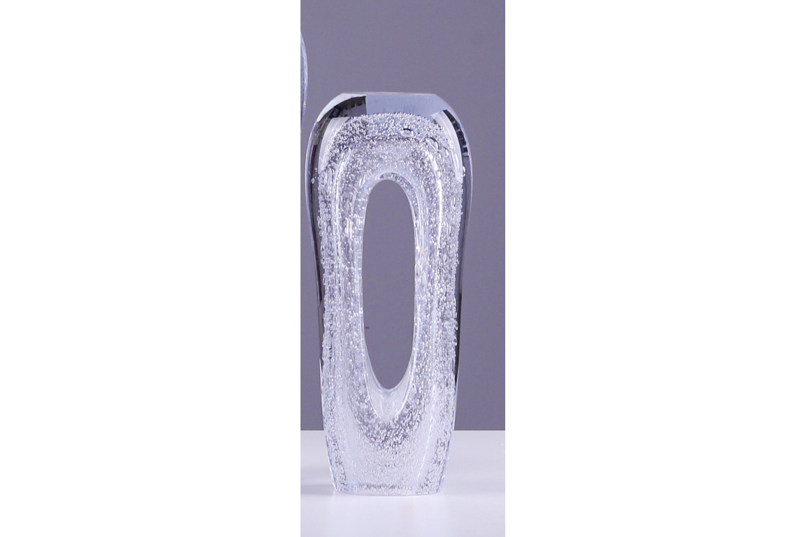 Clear Glass Bubble Vase