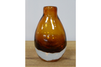 Small Amber Glass Vase