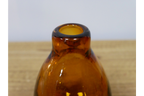 Small Amber Glass Vase