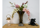Tall Grey Glass Vase