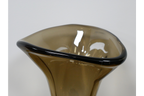 Tall Grey Glass Vase