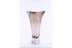 Tall Grey Glass Vase