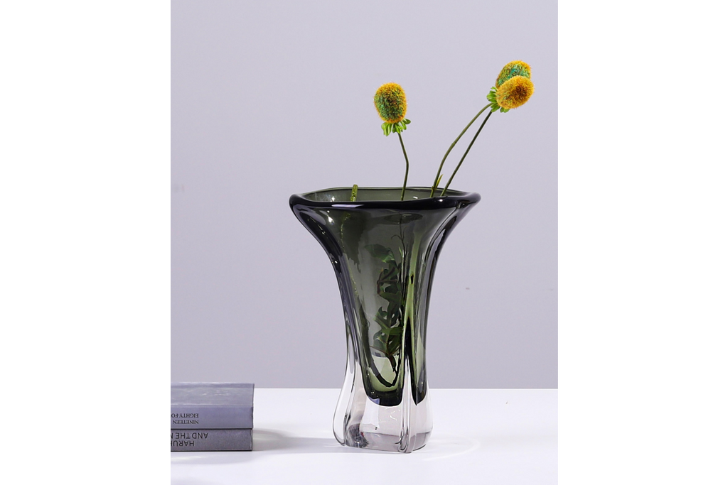 Green Glass Vase