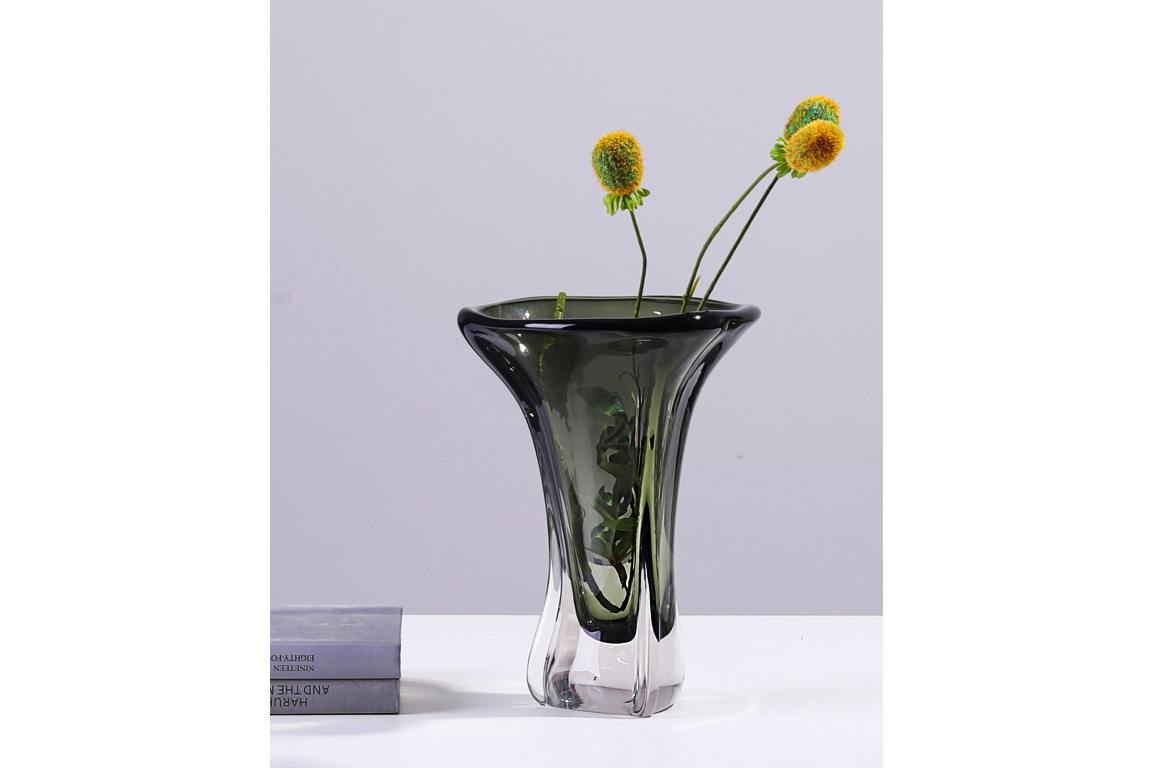 Green Glass Vase