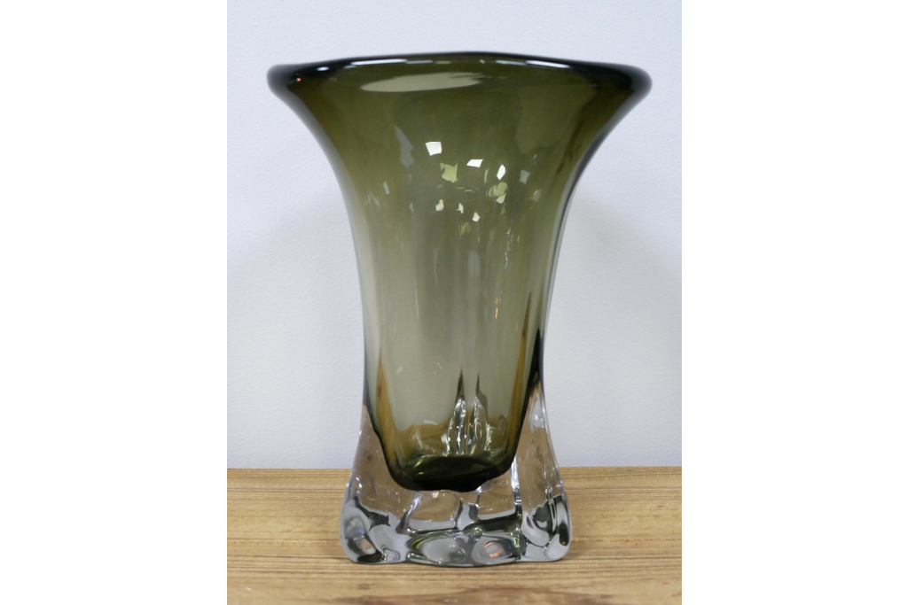 Green Glass Vase