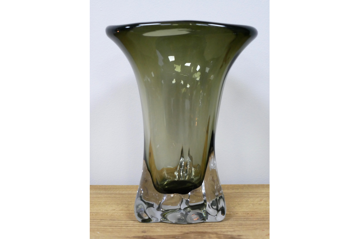 Green Glass Vase