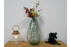 Light Green Tall Glass Vase