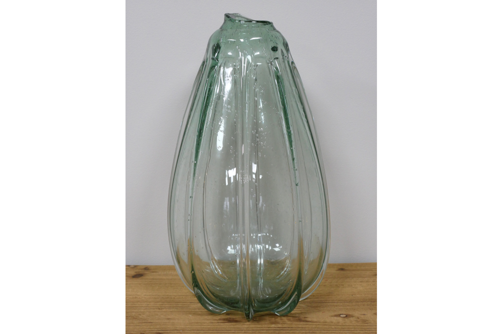 Light Green Tall Glass Vase