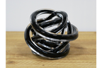 Glass Knot - Black & Clear