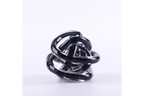 Glass Knot - Black & Clear