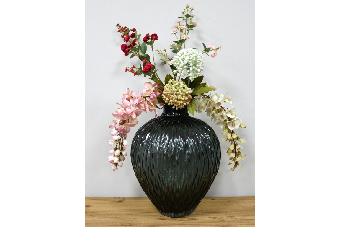 Black Glass Vase