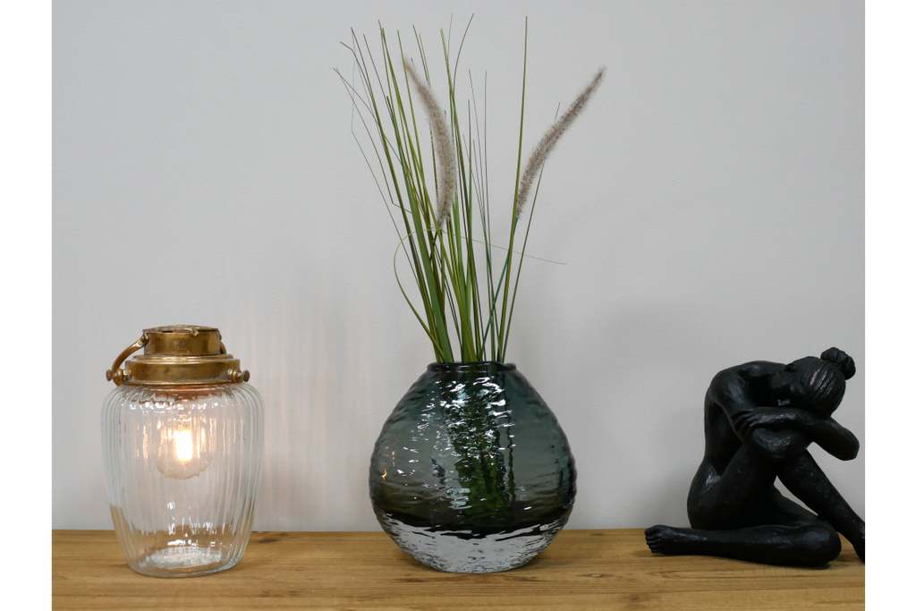 Black Glass Vase