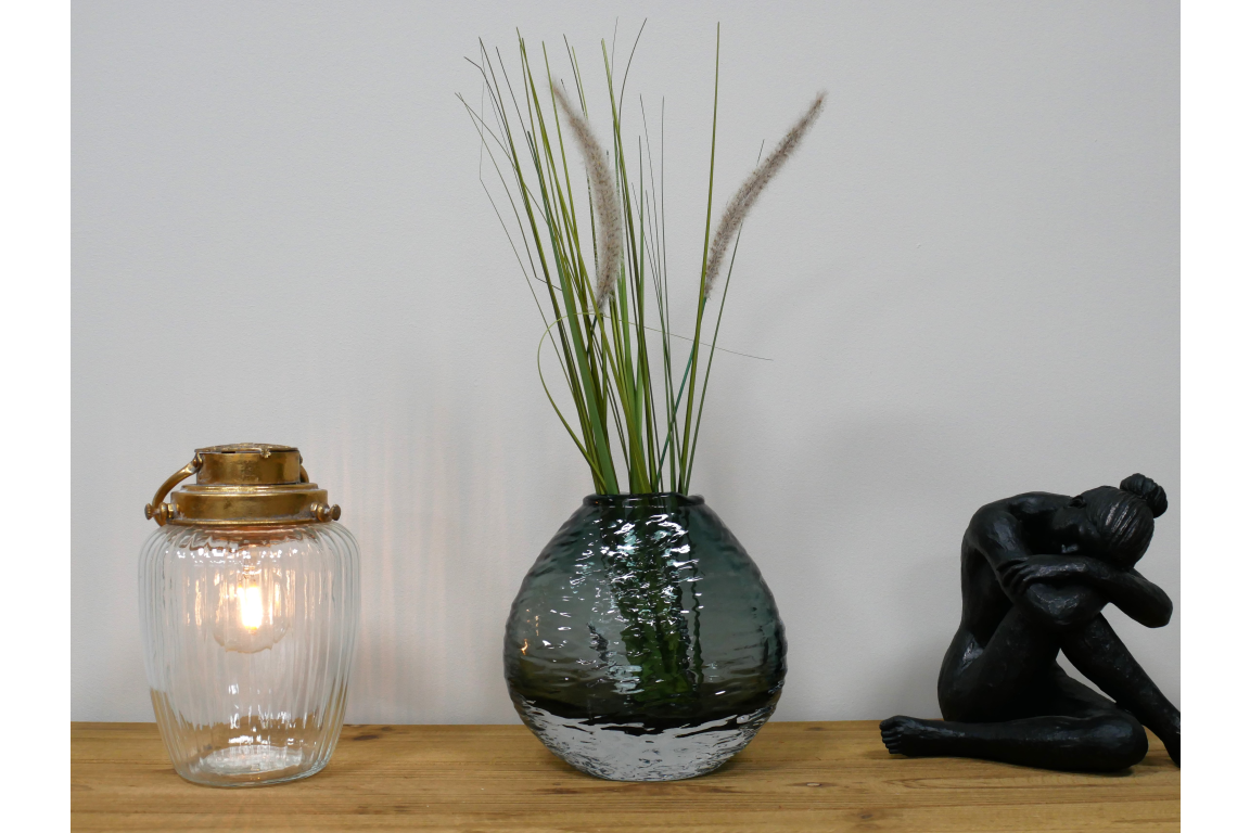 Black Glass Vase