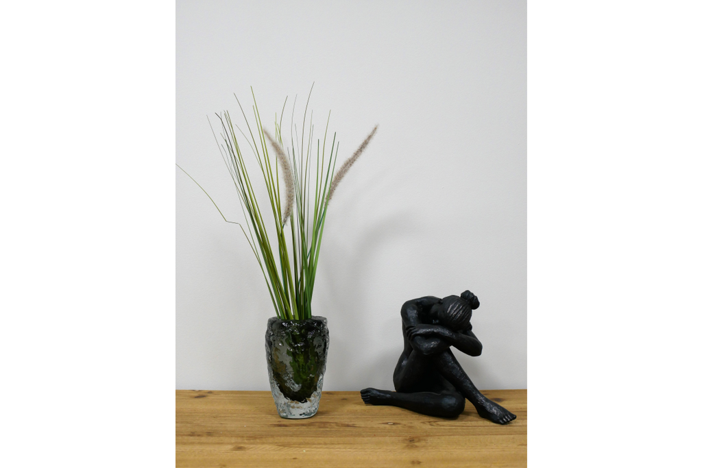 Small Black Glass Vase