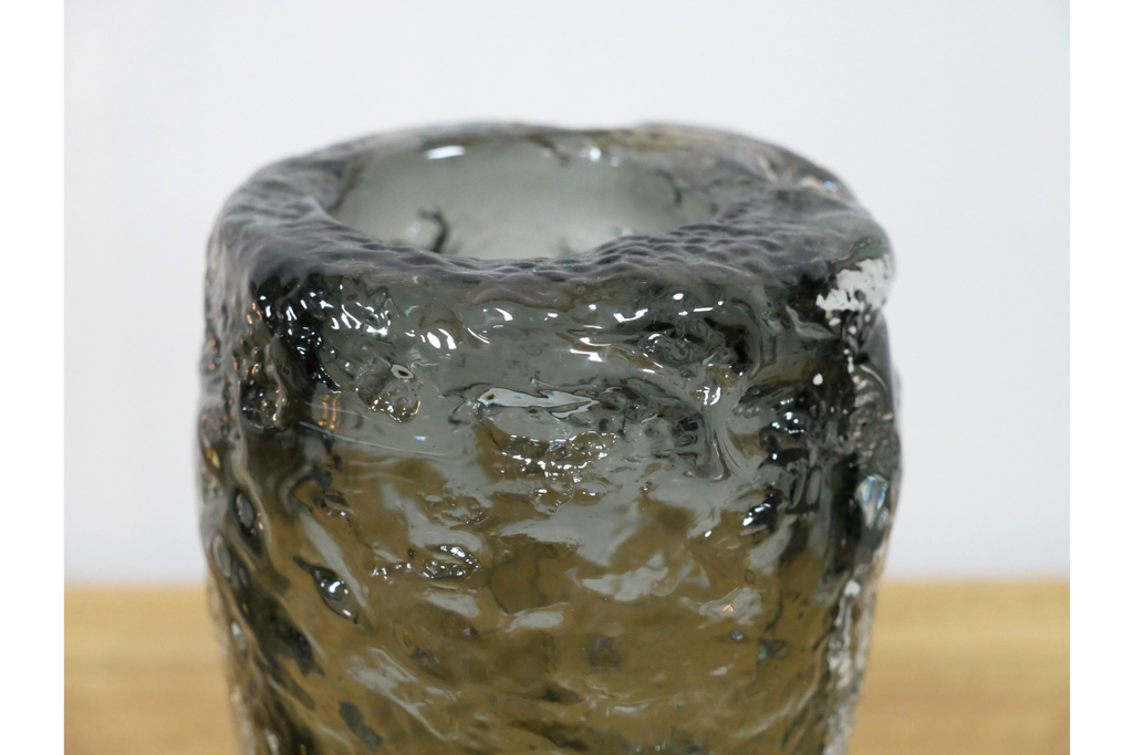 Small Black Glass Vase