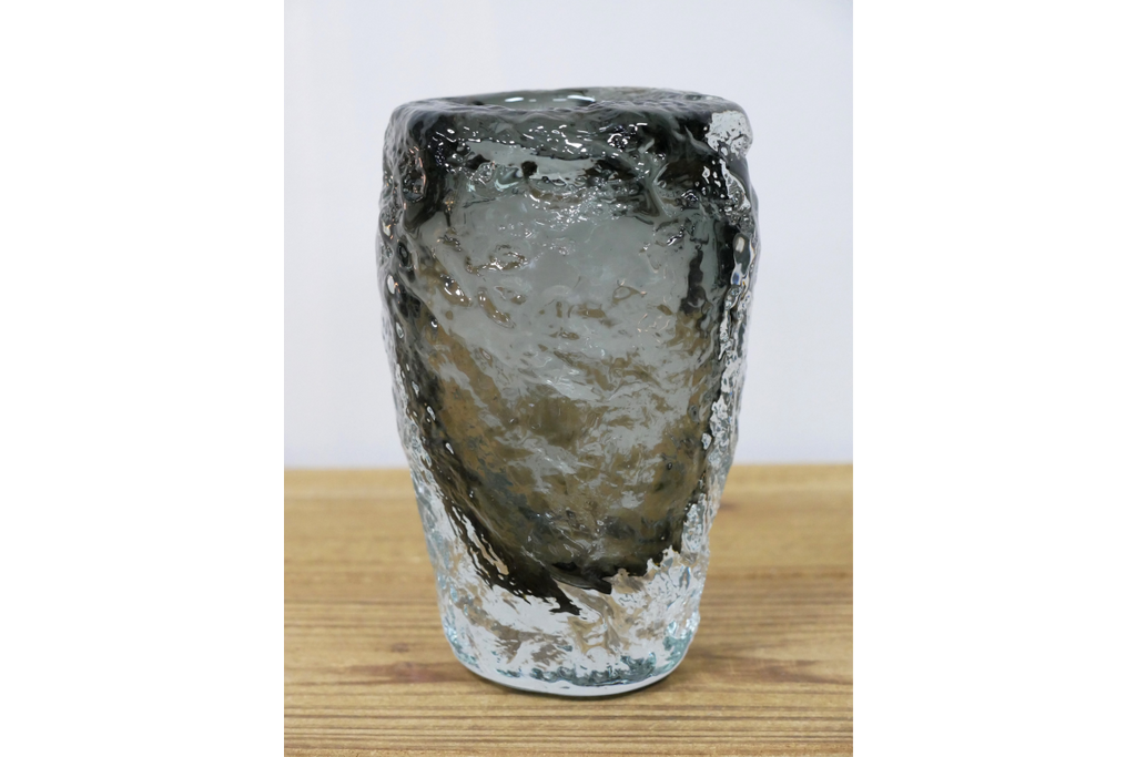Small Black Glass Vase